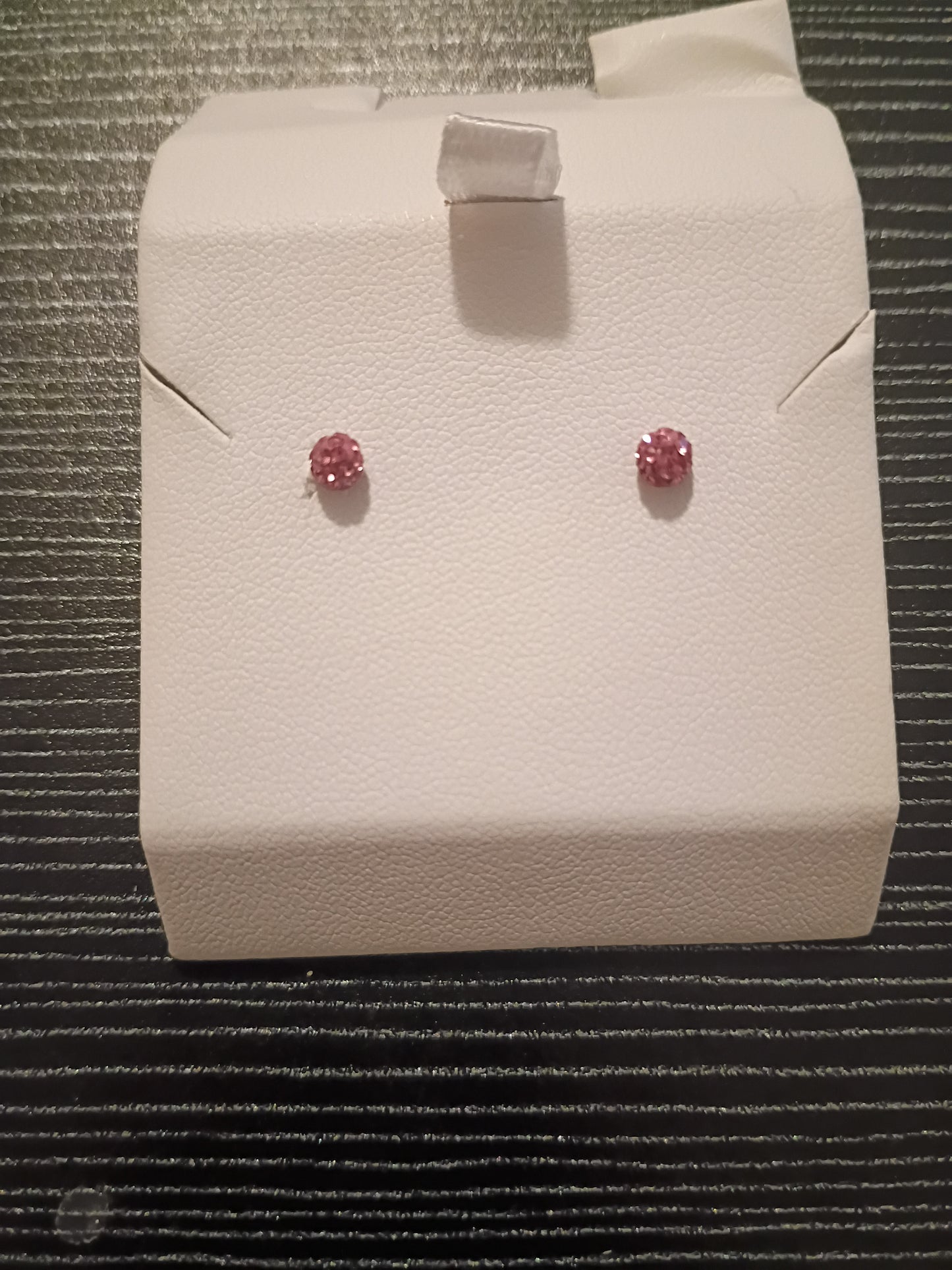 Pink ball stud Earrings