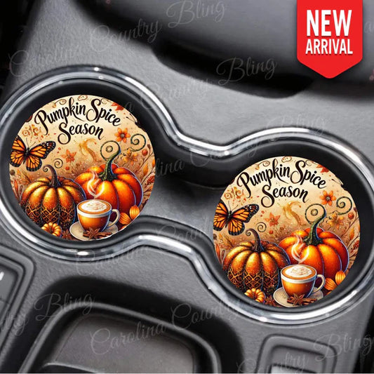 Pumpkin Spice Car Coaster