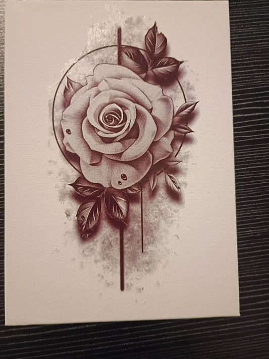 Rose and Butterfly 🦋 canvas